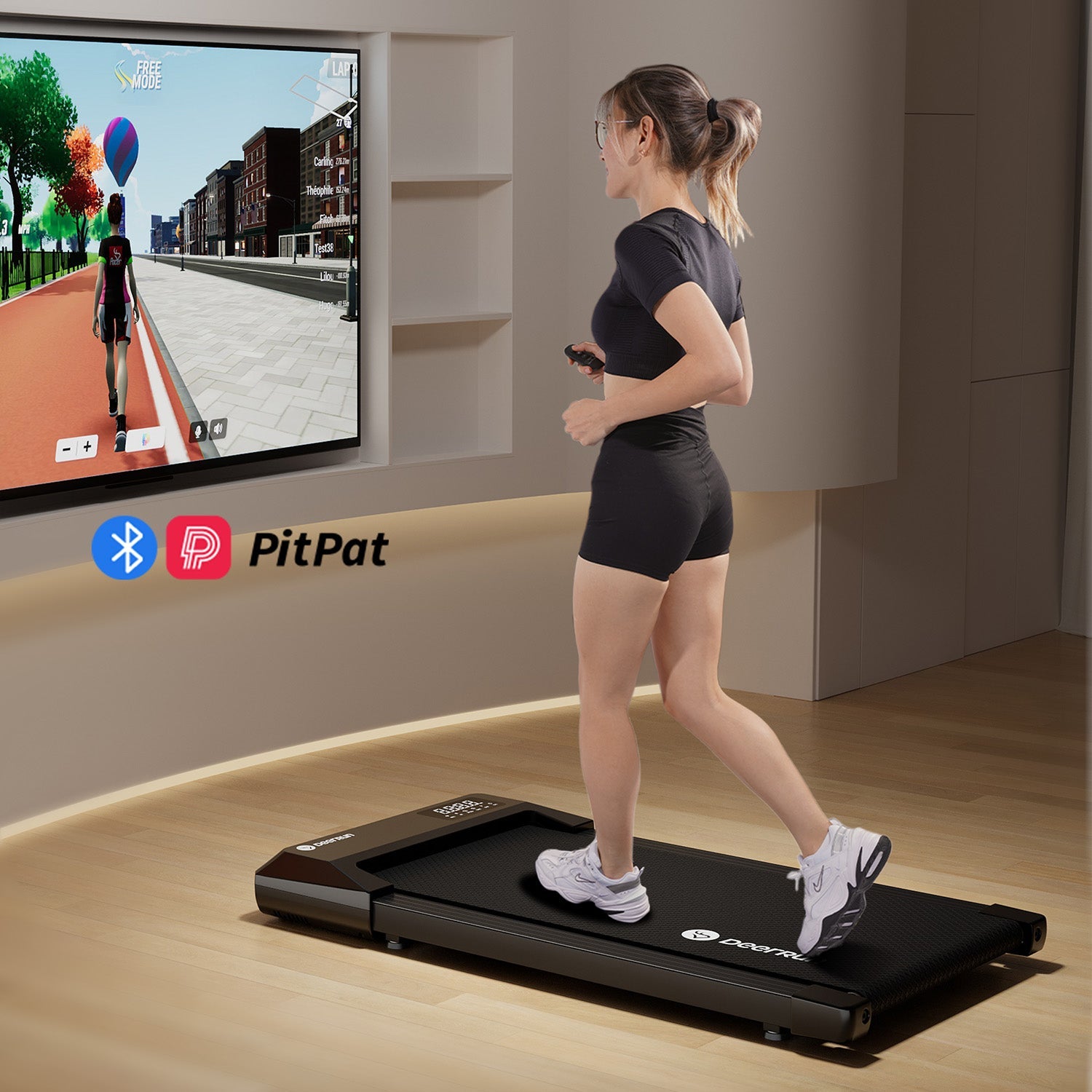 Revolutionize Your Home Office Experience with the Deerrun Q1 Urban Mini Under-Desk Treadmill Featuring Remote Control