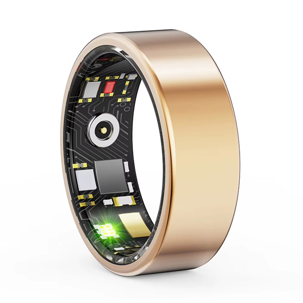 R11M Smart Fitness Ring - Waterproof, Magnetic Charging, Heart Rate & Blood Oxygen Monitor with Bluetooth 5.0