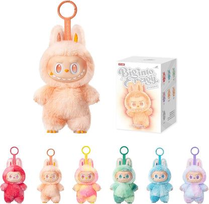 Unlock Joy with the Complete 6-Piece POP MART Labubu Energy Series Plush Keychain Set!
