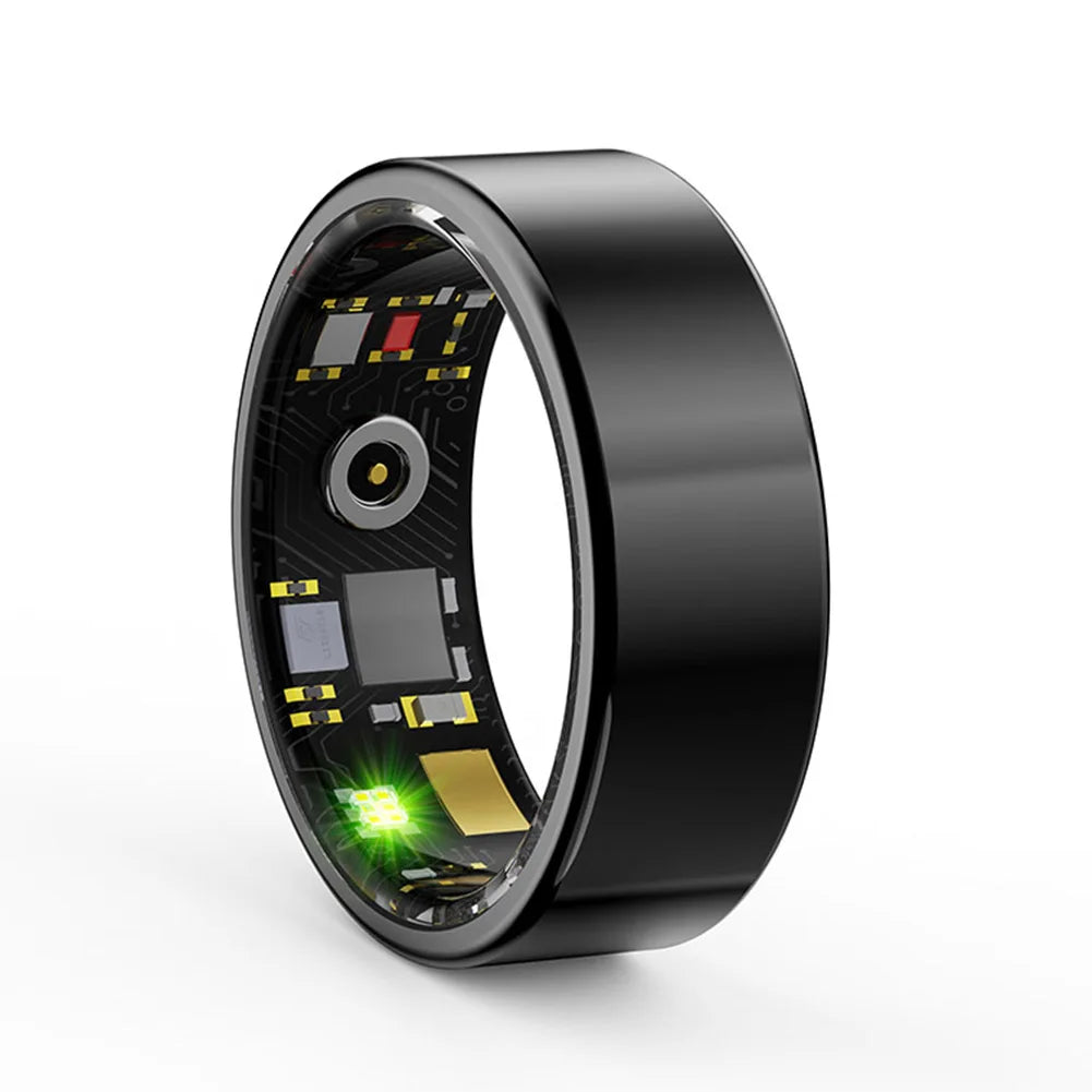 R11M Smart Fitness Ring - Waterproof, Magnetic Charging, Heart Rate & Blood Oxygen Monitor with Bluetooth 5.0