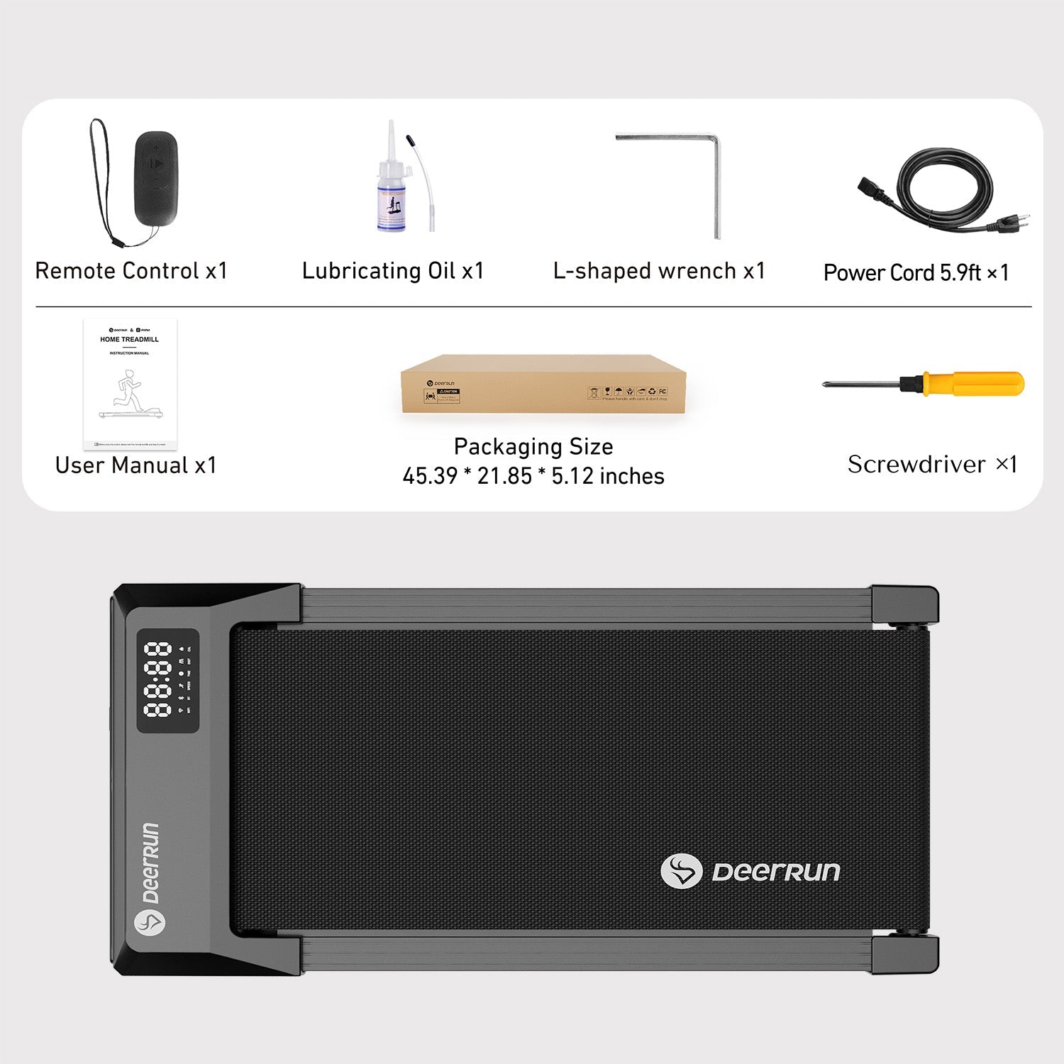 Revolutionize Your Home Office Experience with the Deerrun Q1 Urban Mini Under-Desk Treadmill Featuring Remote Control
