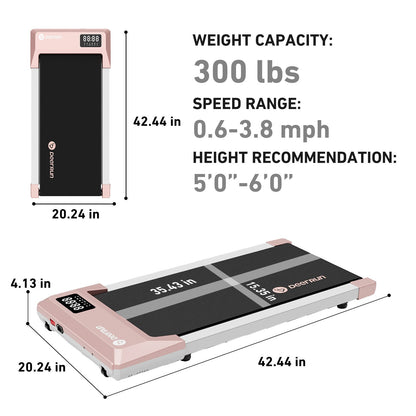Revolutionize Your Home Office Experience with the Deerrun Q1 Urban Mini Under-Desk Treadmill Featuring Remote Control