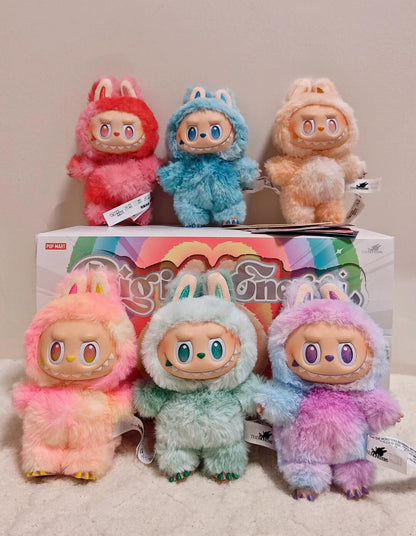 Unlock Joy with the Complete 6-Piece POP MART Labubu Energy Series Plush Keychain Set!