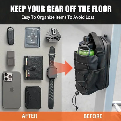Versatile Magnetic Gym Sling Bag - Perfect for Fitness, Sports, and Travel!